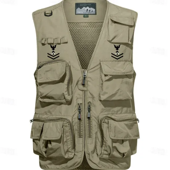 Best OUKU Men's Vest Waistcoat Gilet Fishing Vest Hiking Vest Sports Outdoor Fishing Photography Camping & Hiking Casual Fall Winter Mesh Side Pockets Quick Dry Double Layered Polyester Tactical Practical