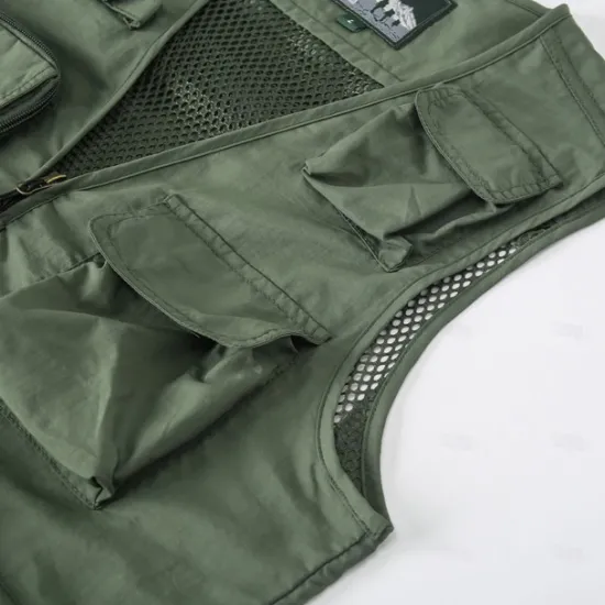 Best OUKU Men's Vest Waistcoat Gilet Fishing Vest Hiking Vest Sports Outdoor Fishing Photography Camping & Hiking Casual Fall Winter Mesh Side Pockets Quick Dry Double Layered Polyester Tactical Practical