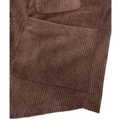 Sale OUKU Men's Vest Waistcoat Gilet Vacation Party Business Fashion Casual Spring Fall Buttons Pocket Polyester Corduroy Comfortable Solid Color Single Breasted One-button V Neck Regular Fit Dark Brown Black