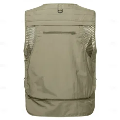 New OUKU Men's Vest Waistcoat Gilet Fishing Vest Hiking Vest Sports Outdoor Fishing Photography Camping & Hiking Casual Fall Winter Mesh Side Pockets Quick Dry Double Layered Polyester Tactical Practical