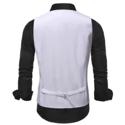 Discount OUKU Men's Vest Waistcoat Gilet Wedding Office & Career Daily Wear Party / Cocktail Business Modern Contemporary Spring Fall Embroidered Pocket Print Button-Down Polyester Soft Outdoor Comfortable Flower