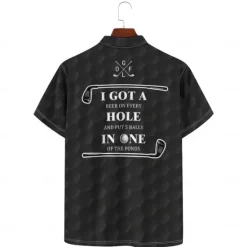 Discount OUKU Men's Veterans Patriotic Short Sleeve Polo Shirts Casual Daily Wear Spring & Summer Black