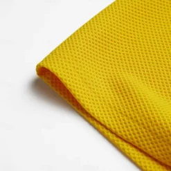Sale OUKU Men's Waffle Polo Shirt Business Polo Work Casual Lapel Ribbed Polo Collar Short Sleeve Modern Old Money Style Color Block Patchwork Button Spring & Summer Regular Fit Light Yellow Dark red Black