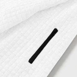 Best OUKU Men's Waffle Polo Shirt Pullover Sports & Outdoor Daily Wear Quarter Zip Long Sleeve Fashion Comfortable Color Block Pocket Zip Up Spring & Fall Regular Fit Black White Blue Orange Waffle Polo Shirt