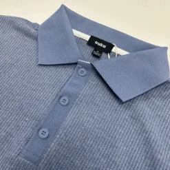 Online OUKU Men's Waffle Polo Shirts Polo Shirts Casual Holiday Lapel Ribbed Polo Collar Short Sleeve Fashion Basic Plain Buttons Soft Summer Spring Regular Fit White Yellow Khaki Gray Waffle Polo Shirts