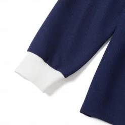 New OUKU Men's Waffle Polo Shirts Quarter Zip Polo Outdoor Causal Quarter Zip Long Sleeve Fashion Modern Solid Color Knitted Spring & Fall Standard Fit Navy Blue Dark Green Orange Light Grey Waffle Polo