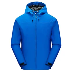 OUKU Men's Waterproof Hiking Jacket Gorpcore Hooded Jacket Windbreaker Raincoat Outdoor Rain Jacket Windproof Quick Dry Lightweight Jacket Outerwear Trench Coat Top Full Zip Fishing