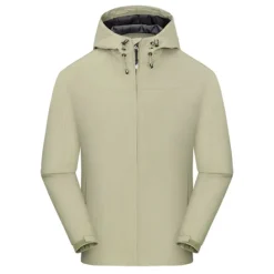 OUKU Men's Waterproof Hiking Jacket Gorpcore Hooded Jacket Windbreaker Raincoat Outdoor Rain Jacket Windproof Quick Dry Lightweight Jacket Outerwear Trench Coat Top Full Zip Fishing