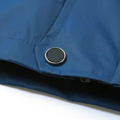 OUKU Men's Waterproof Hiking Jacket Gorpcore Rain Jacket Hiking Windbreaker Outdoor Waterproof Windproof Lightweight Breathable Detachable Cap Outerwear Trench Coat Full Zip Hoodie Hunting Fishing Climbing Black