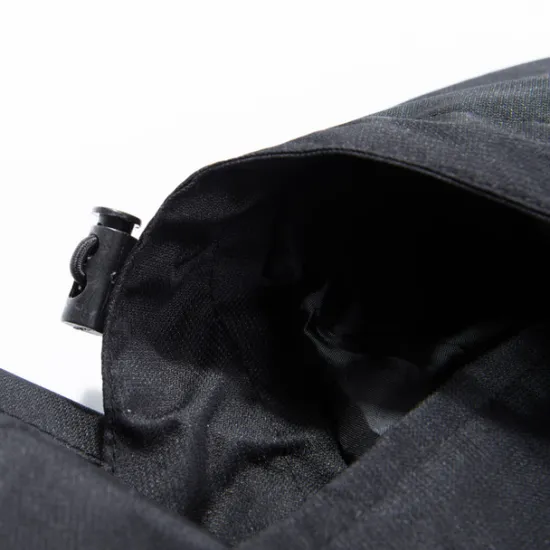 OUKU Men's Waterproof Hiking Jacket Gorpcore Rain Jacket Hiking Windbreaker Outdoor Waterproof Windproof Lightweight Breathable Detachable Cap Outerwear Trench Coat Full Zip Hoodie Hunting Fishing Climbing Black
