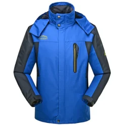 Online OUKU Men's Waterproof Hiking Jacket Hiking Windbreaker Summer Outdoor Solid Color Thermal Warm Windproof Lightweight Breathable Jacket Hoodie Top Camping / Hiking Hunting Ski / Snowboard Black / Red Bule