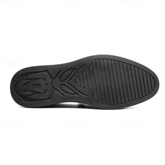 New OUKU Men's White Faux Leather Penny Loafers – Sleek Casual and Formal Shoes for Business, Parties, and Everyday Wear