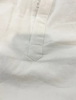 Hot OUKU Men's white Linen Shirt Plain V Neck Maroon Black White Army Green Navy Blue Daily Going out Long Sleeve Clothing Apparel Fashion Designer Business Elegant