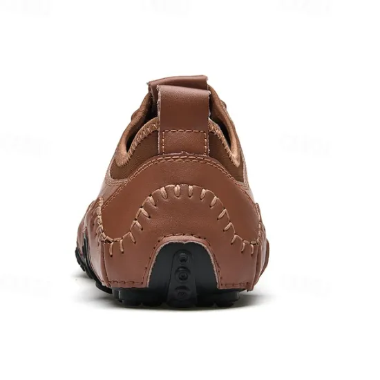 Online OUKU Men's White Perforated Casual Shoes with Hand-Stitched Detailing, Breathable Mesh Upper and Comfortable Slip-On Design