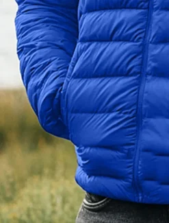 Outlet OUKU Men's Winter Coat Down Jacket Puffer Jacket Zipper Pocket Outdoor Home Work Regular Classic Thermal Warm Windproof Breathable Winter Autumn / Fall Solid Color Wine Matte Black Royal Blue Blue Puffer