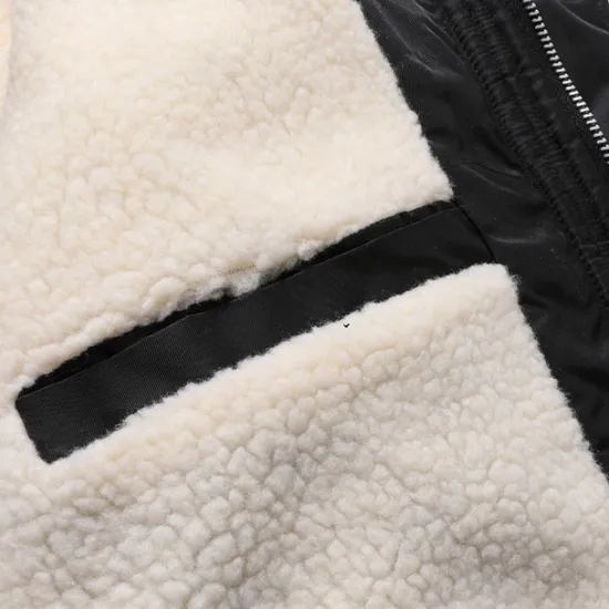 Discount OUKU Men's Winter Coat Fleece Jacket Parka Pocket Fleece Polyster Fleece lined Daily Wear Date Vacation Regular Fashion Casual Comfortable Thermal Warm Fall & Winter Letter Black Red Blue Puffer Jacket