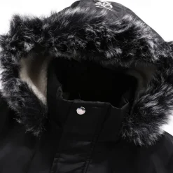 Discount OUKU Men's Winter Coat Fleece Jacket Parka Pocket Fleece Polyster Fleece lined Daily Wear Date Vacation Regular Fashion Casual Comfortable Thermal Warm Fall & Winter Letter Black Red Blue Puffer Jacket
