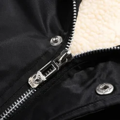 Discount OUKU Men's Winter Coat Fleece Jacket Parka Pocket Fleece Polyster Fleece lined Daily Wear Date Vacation Regular Fashion Casual Comfortable Thermal Warm Fall & Winter Letter Black Red Blue Puffer Jacket