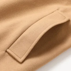 Best OUKU Men's Winter Coat Peacoat Trench Coat Outdoor Daily Wear Fall & Winter 95% polyester 5% cotton Outerwear Clothing Apparel Fashion Streetwear Plain Lapel Double Breasted