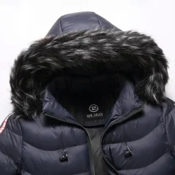 Best OUKU Men's Winter Coat Puffer Jacket Padded Pocket Detachable Hood Polyster Vacation Daily Wear Date Regular Fashion Casual Comfortable Thermal Warm Fall & Winter Color Block Wine Black Yellow Dark Green