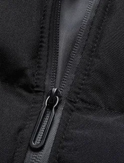 Best OUKU Men's Winter Coat Puffer Jacket Padded Jacket Pocket Polyster Daily Wear Date Vacation Regular Fashion Casual Comfortable Thermal Warm Fall & Winter Color Block Black Red Army Green Gray Puffer Jacket