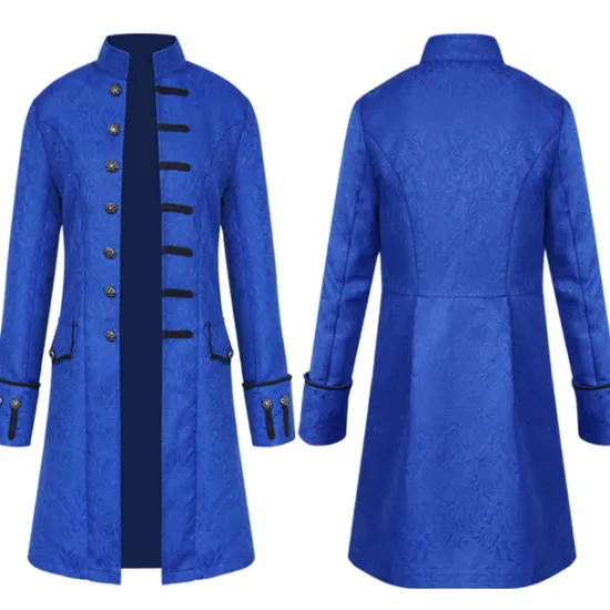 New OUKU Men's Winter Coat Transition Jacket Trench Coat Long Trench Coat Halloween Business Fall Polyester Waterproof Outerwear Clothing Apparel Halloween Vintage Style Double Breasted