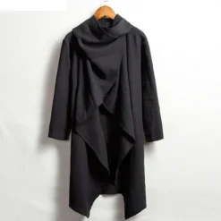 Online OUKU Men's Winter Coat Transition Jacket Trench Coat Cloak / Capes Vacation Business Spring Fall Cotton Blend Quick Dry Lightweight Outerwear Clothing Apparel Streetwear Stylish non-printing Pure Color