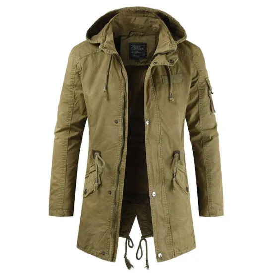 New OUKU Men's Winter Coat Windbreaker Casual Jacket Trench Coat Business Casual Winter Thermal Warm Windbreaker Outerwear Clothing Apparel Classic