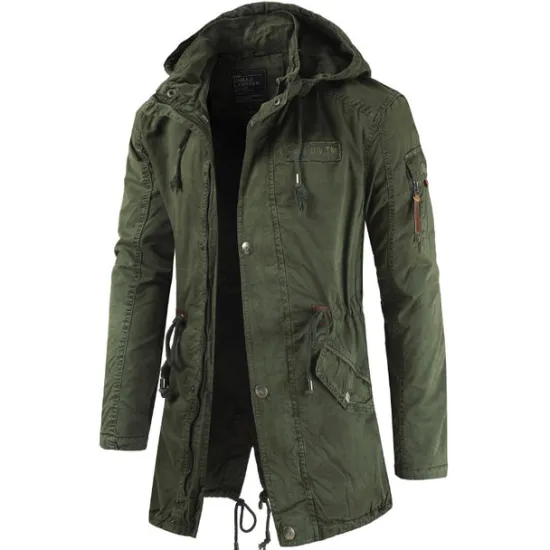 New OUKU Men's Winter Coat Windbreaker Casual Jacket Trench Coat Business Casual Winter Thermal Warm Windbreaker Outerwear Clothing Apparel Classic