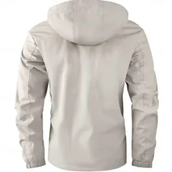 Best OUKU Men's Winter Coat Winter Jacket Fleece Jacket Sport Coat Outdoor Camping & Hiking Waterproof Windbreaker Zipper Pocket Fall Winter Solid Color Fashion Streetwear Hooded Regular Black White Wine Army