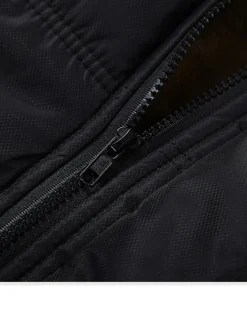 Sale OUKU Men's Winter Coat Winter Jacket Puffer Jacket Quilted Jacket Camping & Hiking Warm Winter Solid Color Bright Black Black Puffer Jacket