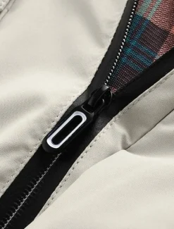 Hot OUKU Men's Winter Coat Winter Jacket Sport Coat Raincoat Outdoor Camping & Hiking Waterproof Windbreaker Zipper Pocket Fall Winter Solid Color Fashion Streetwear Hooded Regular Wine Black White Army Green