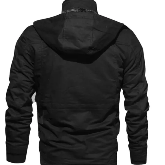 Best OUKU Men's Winter Coat Winter Jacket Fleece Jacket Work Jacket Street Casual Windproof Warm Fall Winter Tactical Cotton ArmyGreen Black khaki Jacket