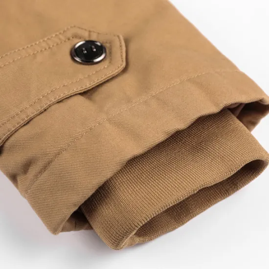 Best OUKU Men's Winter Coat Winter Jacket Fleece Jacket Work Jacket Street Casual Windproof Warm Fall Winter Tactical Cotton ArmyGreen Black khaki Jacket