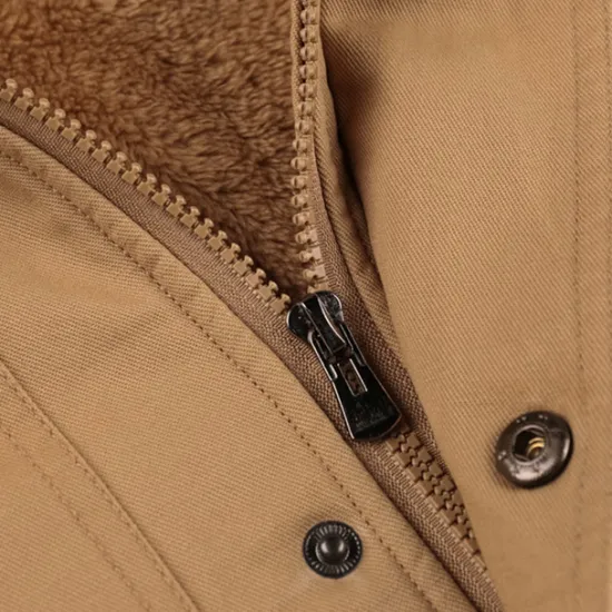 Best OUKU Men's Winter Coat Winter Jacket Fleece Jacket Work Jacket Street Casual Windproof Warm Fall Winter Tactical Cotton ArmyGreen Black khaki Jacket