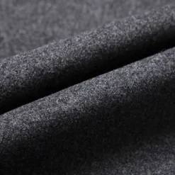 Hot OUKU Men's Winter Coat Wool Coat Overcoat Blazer Office Business Winter Wool Windproof Warm Outerwear Clothing Apparel Office / Business Solid Color Pocket Stand Collar Single Breasted One-button