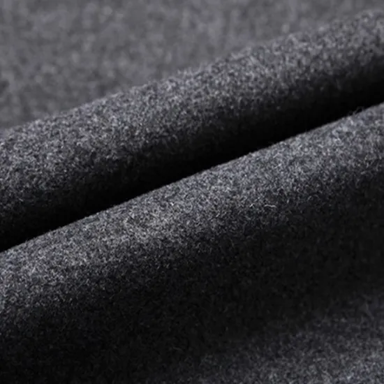 Hot OUKU Men's Winter Coat Wool Coat Overcoat Blazer Office Business Winter Wool Windproof Warm Outerwear Clothing Apparel Office / Business Solid Color Pocket Stand Collar Single Breasted One-button