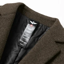 Discount OUKU Men's Winter Coat Wool Coat Overcoat Business Daily Wear Winter Wool Thermal Warm Outdoor Outerwear Clothing Apparel Fashion Warm Ups Solid Colored Pocket Lapel Single Breasted Two-button