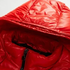 Clearance OUKU Men's Winter Jacket Down Jacket Puffer Jacket Hoodie Jacket Hooded White Duck Down Outdoor Sport Weekend Regular Chic & Modern Warm Casual Winter Plain Black Red Puffer Jacket