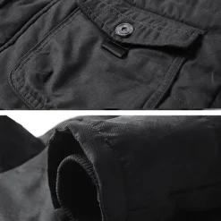 OUKU Men's Winter Jacket Fleece Jacket Casual Jacket Daily Vacation Thermal Warm Pocket Fleece Fall & Winter Plain Fashion Streetwear Hooded Regular Black Royal Blue Khaki Army Green Jacket