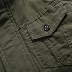 OUKU Men's Winter Jacket Fleece Jacket Casual Jacket Daily Vacation Thermal Warm Pocket Fleece Fall & Winter Plain Fashion Streetwear Stand Collar Regular Black Navy Blue Khaki Army Green Dark Gray Jacket