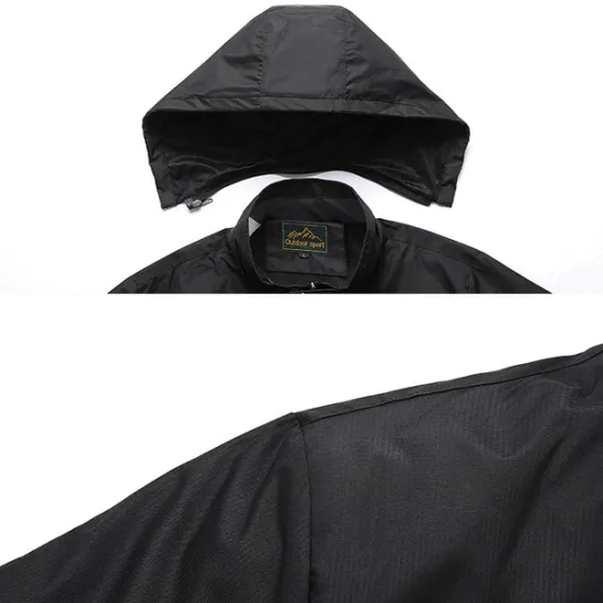 Sale OUKU Men's Winter Jacket Hiking Jacket Rain Jacket Windcheater Jacket Sports & Outdoor Camping & Hiking Waterproof Windproof Hooded Spring Fall Winter Patchwork Ivory white Black Orange Army Green Dark