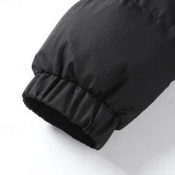 New OUKU Men's Winter Jacket Puffer Jacket Padded Zipper Pocket Polyster Pocket Outdoor Date Casual Daily Regular Fashion Casual Thermal Warm Windproof Winter Plain Black Navy Blue Light Grey Puffer Jacket