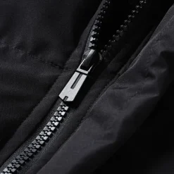 New OUKU Men's Winter Jacket Puffer Jacket Padded Zipper Pocket Polyster Pocket Outdoor Date Casual Daily Regular Fashion Casual Thermal Warm Windproof Winter Plain Black Navy Blue Light Grey Puffer Jacket