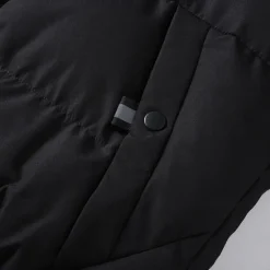 New OUKU Men's Winter Jacket Puffer Jacket Padded Zipper Pocket Polyster Pocket Outdoor Date Casual Daily Regular Fashion Casual Thermal Warm Windproof Winter Plain Black Navy Blue Light Grey Puffer Jacket