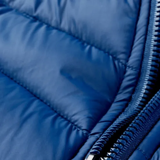 New OUKU Men's Winter Jacket Puffer Jacket Padded Pocket Polyster Daily Wear Date Vacation Regular Fashion Casual Comfortable Thermal Warm Fall & Winter Solid / Plain Color Wine Black Blue Army Green Puffer