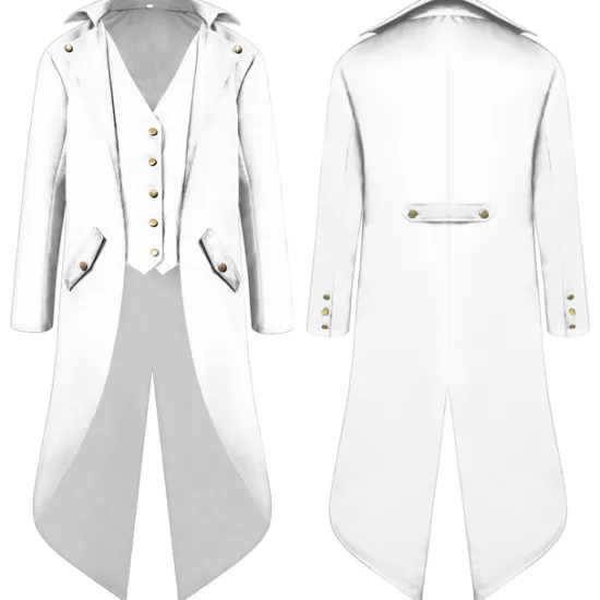 Best OUKU Men's Winter Jacket Trench Coat Cloak / Capes Party Halloween Fall Winter Nylon Waterproof Outerwear Clothing Apparel Fashion Cosplay Vintage Style