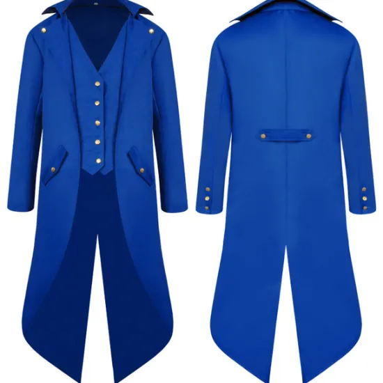 Best OUKU Men's Winter Jacket Trench Coat Cloak / Capes Party Halloween Fall Winter Nylon Waterproof Outerwear Clothing Apparel Fashion Cosplay Vintage Style