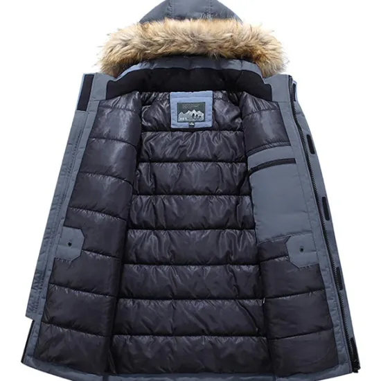 Discount OUKU Men's Winter Polyester Thermal Warm Fleece Lining Windproof Breathable orange Cream Screen Color grey blue Vest