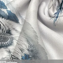 New OUKU Men's Wolf Hoodie Hoodies Sweatshirt Fashion Cool Long Sleeve Hooded Vacation Gym Drawstring Fall Winter Designer Blue